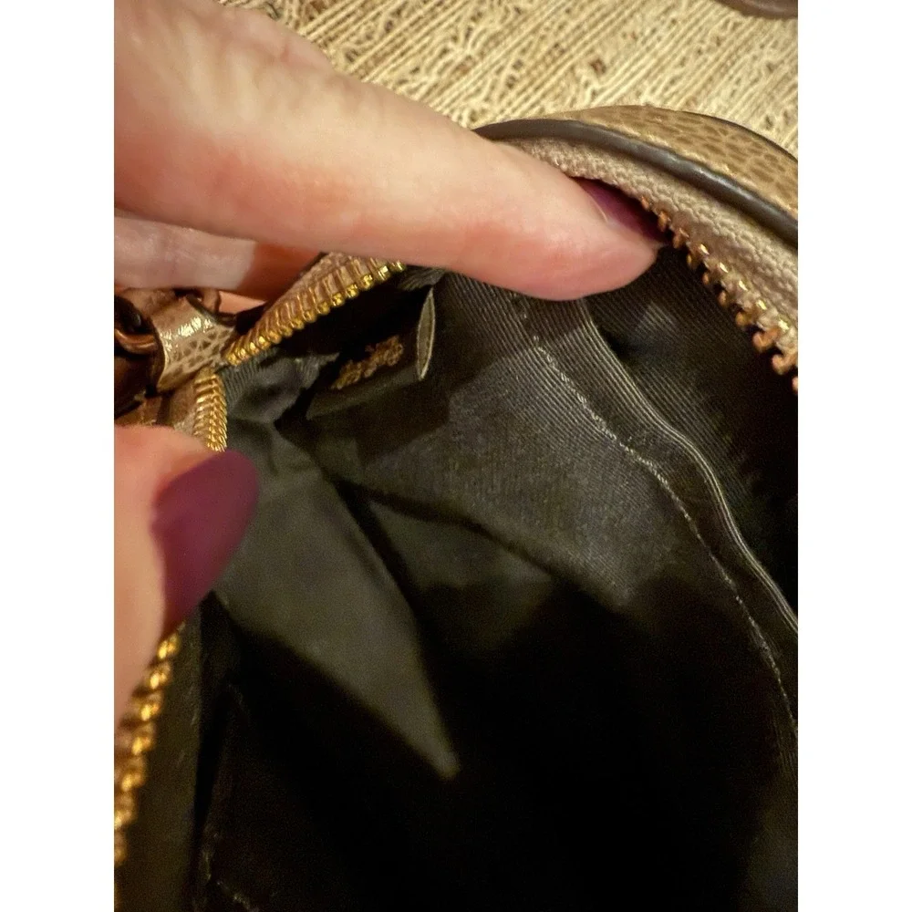 Limited Edition Coach Rose Gold Pink Mini Leather‎ Camera Crossbody bag